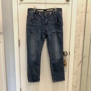 Pilcro Boyfriend Jeans in Dark Blue